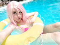 Belle - Magenta Bikini Barcelona Vacation