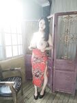 Anri Okita Red Chinese Dress