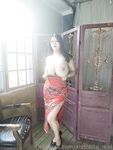 Anri Okita Red Chinese Dress