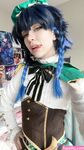 Indigo white venti cosplay