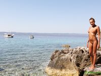 Katya Clover - Nude Boat Girl Boat Beach Swimming Naked