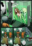 Women dressed like slutty cow gets abducted by aliens