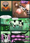 Women dressed like slutty cow gets abducted by aliens