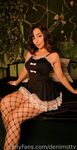 Denims French Maid Fishnet Set DenimsTV Fansly Onlyfans Leak
