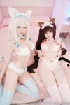 [cosplay] Hidori Rose & Enafox - Nekopara