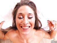 Mom POV model gets facial