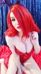 Kelly Jean as Jessica Rabbit behind the scenes