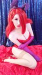 Kelly Jean as Jessica Rabbit behind the scenes