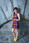 Jeny Smith with yellow heels