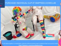 ENF CLOWN GIRL TURNS LADY INTO JESTER SLAVE NUDE BONDAGE HA