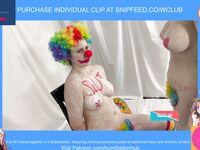 ENF CLOWN GIRL TURNS LADY INTO JESTER SLAVE NUDE BONDAGE HA