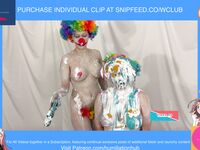 ENF CLOWN GIRL TURNS LADY INTO JESTER SLAVE NUDE BONDAGE HA