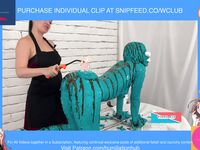 ENF SEXY TEEN STRIPPED + MADE INTO NUDE BDAY CAKE