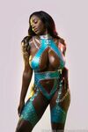 Ellietheempress nude body painting end result