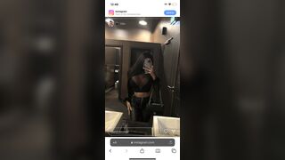 @LENAKESKIC IG STORY SEXY LEATHER