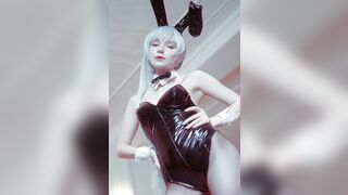 Michi Kyunn Weiss Schnee  Bunny Set